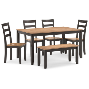 Gesthaven - Dining Room Table Set (Set of 6) - Natural / Brown