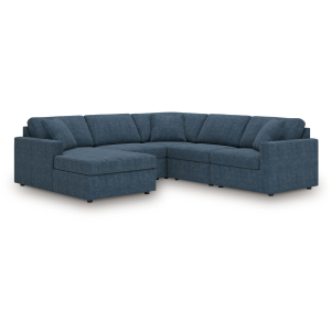 Modmax - 5-Piece Sectional With Laf Corner Chaise, With Raf Corner Chair - Ink