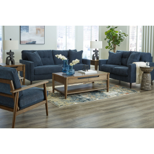 Bixler - 3 Pc. - Sofa, Loveseat, Accent Chair - Navy