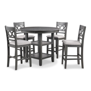 Cori - 5 Piece Counter Dining Set - Gray