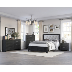 Jaylen - King 4 Piece Bedroom Set - Black