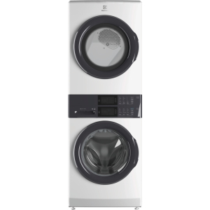 Laundry Tower Single Unit Front Load 4.4 Cu. Ft. Washer & 8 Cu. Ft. Electric Dryer