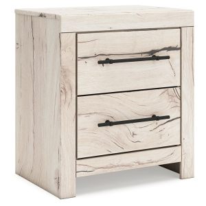 Lawroy - Two Drawer Night Stand - Light Natural