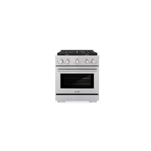 30 in. 4.2 cu. ft. 4 Burner Gas Range with Convection Gas Oven in Stainless Steel