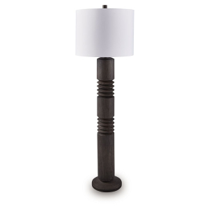 Fainwell - Poly Floor Lamp - Distressed Black