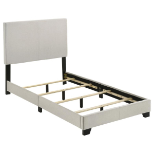 Dorian - Fabric Upholstered Twin Panel Bed - Cream