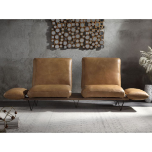 Narech - Sofa With Swivel - Nutmeg Top Grain Leather