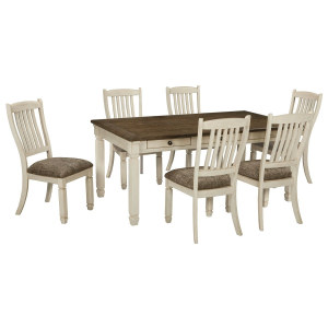 Bolanburg - 7 Pc. - Dining Room Table, 6 Side Chairs - Beige