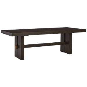 Burkhaus - Rectangular Dining Room Extension Table - Dark Brown