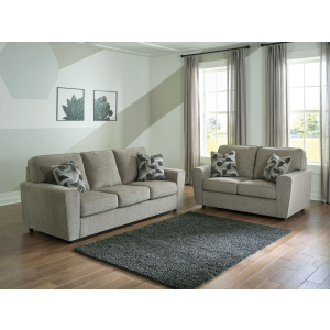 Cascilla - 2 Pc. - Sofa, Loveseat - Pewter