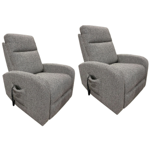 Thriller - Power Lift Recliner (Set of 2) - Natural Beauty Gray