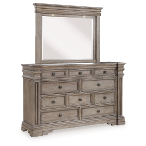 Blairhurst - Dresser And Mirror - Light Grayish Brown