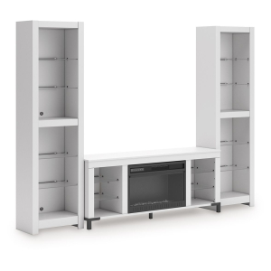 Brollevi - 3-Piece Entertainment Center - White