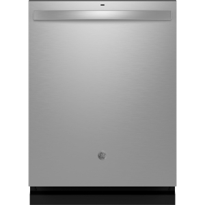 GE® ENERGY STAR® Fingerprint Resistant Top Control with Stainless Steel Interior Dishwasher with Sanitize Cycle