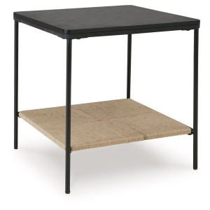 Minrich - Accent Table - Black / Natural