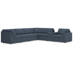 Modmax - 7-Piece Sectional With Storage Console And Raf Corner Chair - Ink