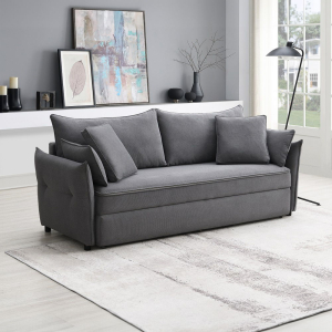 Irina - Sofa With Sleeper - Gray Fabric