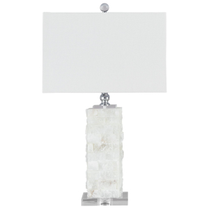 Malise - Alabaster Table Lamp  - White