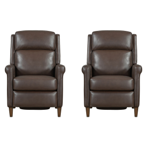 Northfield - Power Cordless High Leg Recliner P2 (Set of 2) - Walnut Whirl