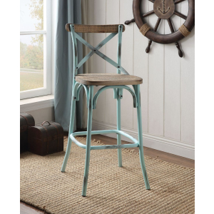 Zaire - Bar Chair - Antique Sky & Antique Oak
