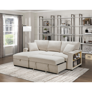 Pompano Sectional with Pull Out Bed & Storage Chaise
