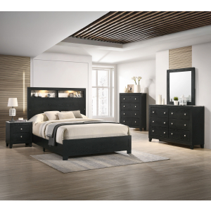 Cadence - Queen 5 Piece Bedroom Set - Black