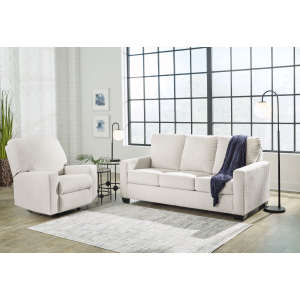 Rannis - 2 Pc. - Full Sofa Sleeper, Rocker Recliner - Snow