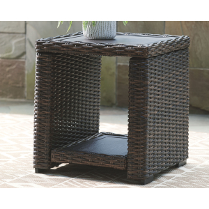 Grasson Lane - Square End Table - Brown