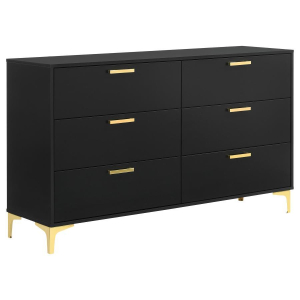 Kendall - 6-Drawer Dresser - Black