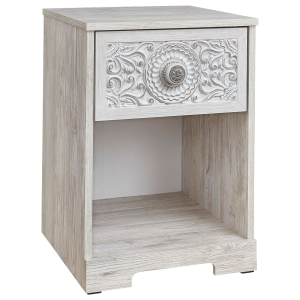 Paxberry - One Drawer Night Stand - Whitewash