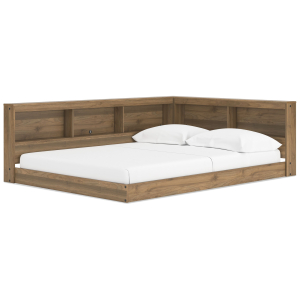 Deanlow - Full Bookcase Storage Bed - Honey
