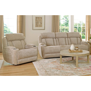 Dalton - Power Reclining Sofa And Recliner - Lucky Fawn