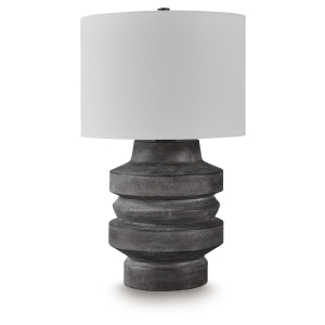Wahida - Poly Table Lamp - Distressed Black
