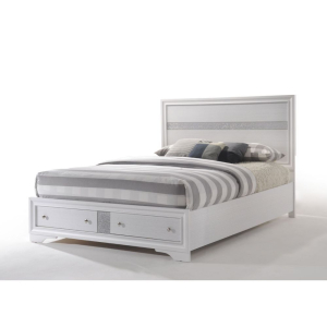 Naima - Eastern King Bed With Storage - White