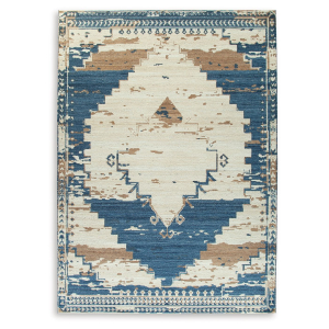 Varnler - 10' x 14' Rug - Blue / Brown / Tan