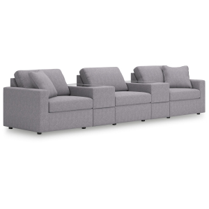 Modmax - 5-Piece Sectional With Storage Consoles - Granite