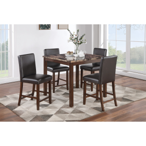 Basil F2615 5-Pcs Counter Height Dining Set