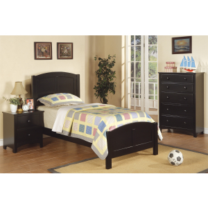 Aristos Twin Bedroom 3 Piece Set w/ Bed, Nightstand & Chest