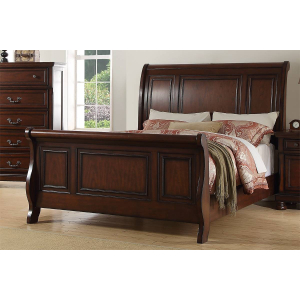 Pantheon Eastern King Bedroom 4 Piece Set w/ Bed, Dresser, Mirror, & Nightstand 