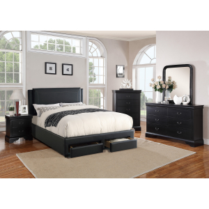 Monument Queen Bedroom 5 Piece Set w/ Bed, Dresser, Mirror, Nightstand & Chest