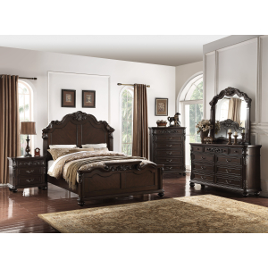 Bristol Queen Bedroom 5 Piece Set w/ Bed, Dresser, Mirror, Nightstand & Chest