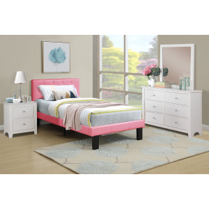 Sorrento Twin Bedroom 3 Piece Set w/ Bed, Nightstand & Chest