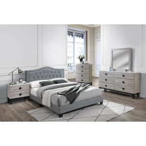 Nimbus Full Bedroom 5 Piece Set w/ Bed, Dresser, Mirror, Nightstand & Chest