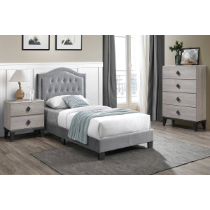 Nimbus Twin Bedroom 3 Piece Set w/ Bed, Nightstand & Chest
