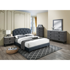 Drift Full Bedroom 4 Piece Set w/ Bed, Dresser, Mirror & Nightstand
