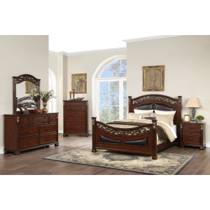 Cove Queen Bedroom 5 Piece Set w/ Bed, Dresser, Mirror, Nightstand & Chest