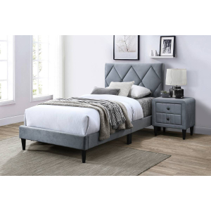 Foundation Full Bedroom 2 Piece Set w/ Bed & Nightstand