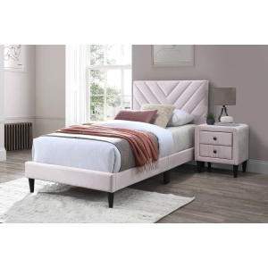 Bold Twin Bedroom 2 Piece Set w/ Bed & Nightstand