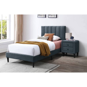 Theory Twin Bedroom 2 Piece Set w/ Bed & Nightstand