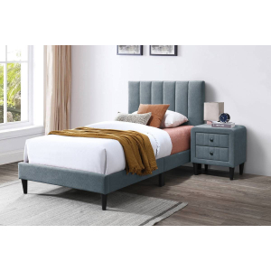 Concept Twin Bedroom 2 Piece Set w/ Bed & Nightstand